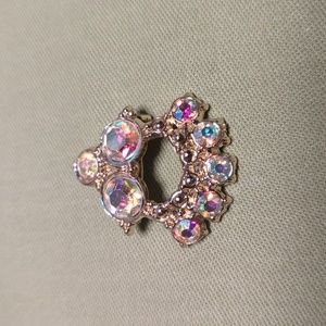 Vintage aurora borealis crystal brooch
